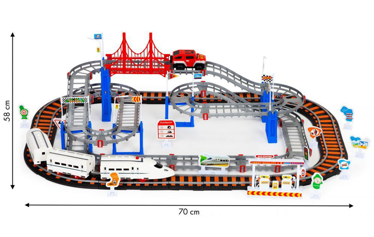 City Racebaan op Batterijen – 108-delig