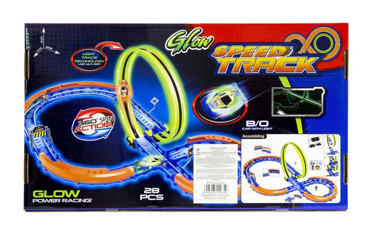 Glow-in-the-Dark Autobaan – 28 delig