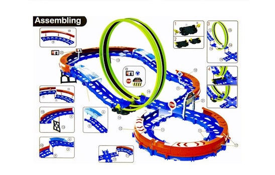 Glow-in-the-Dark Autobaan – 32-delige Race Set