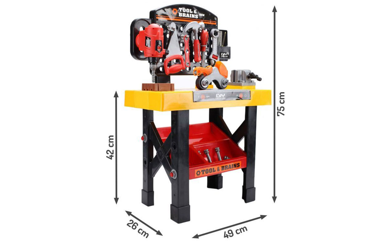 Grote Werkbank voor Kinderen – 39-delig