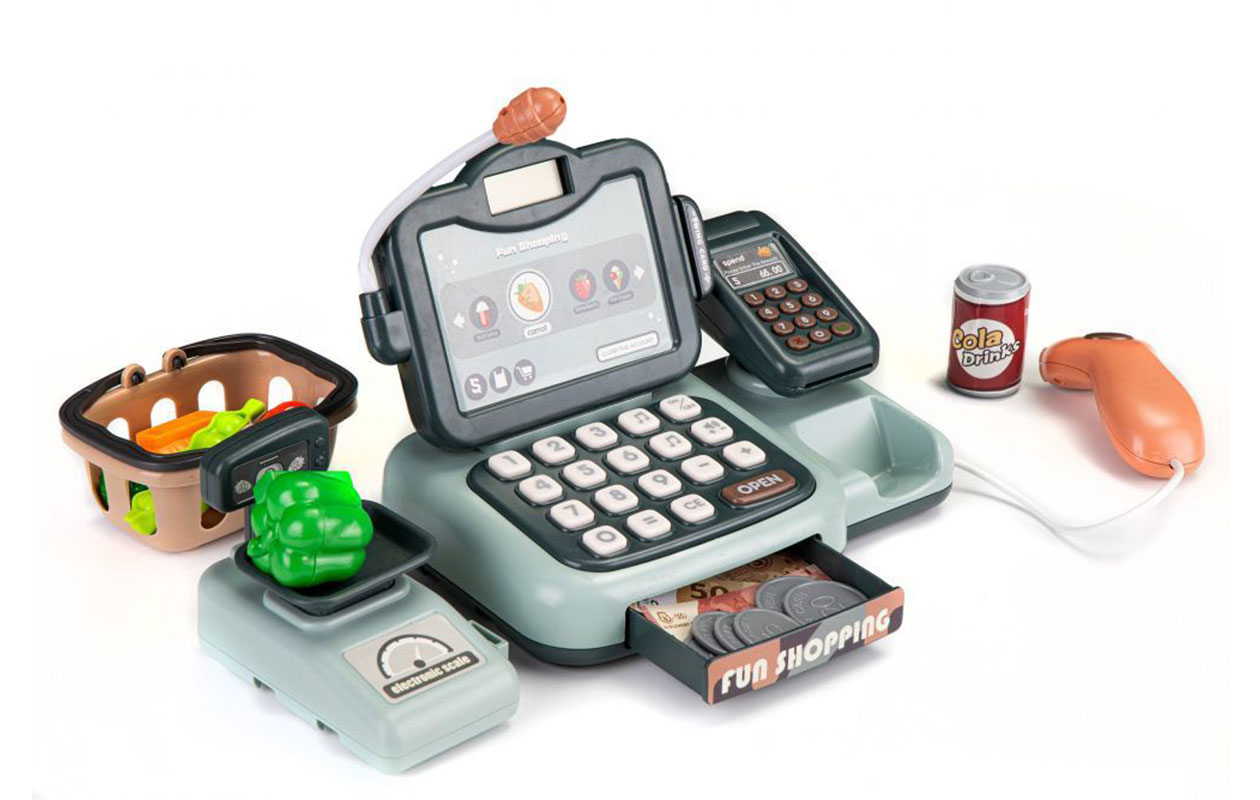 Kinder Kassa met Scanner & Calculator – Winkelset