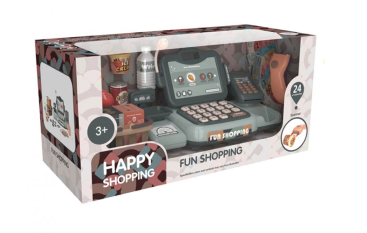 Kinder Kassa met Scanner & Calculator – Winkelset