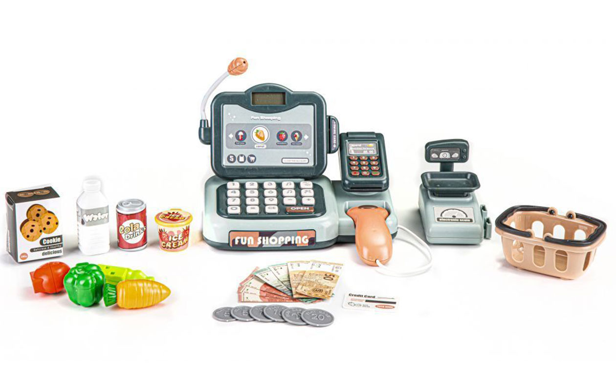 Kinder Kassa met Scanner & Calculator – Winkelset