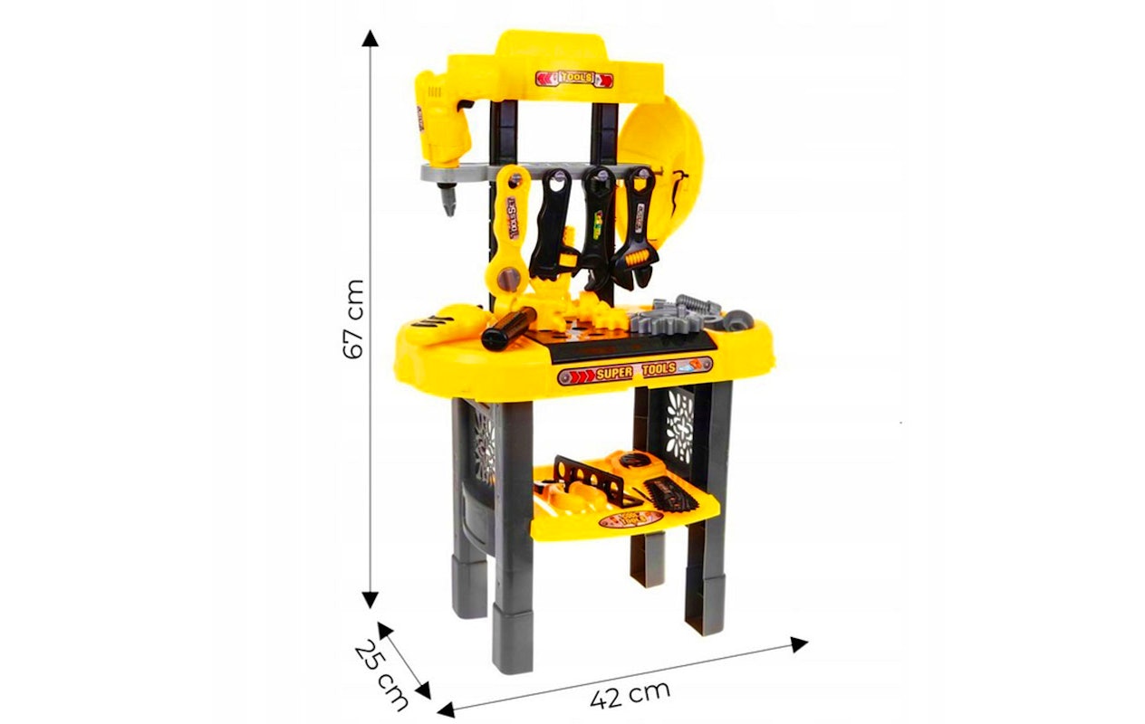 Kinder Werkbank met Gereedschap – 23-delig