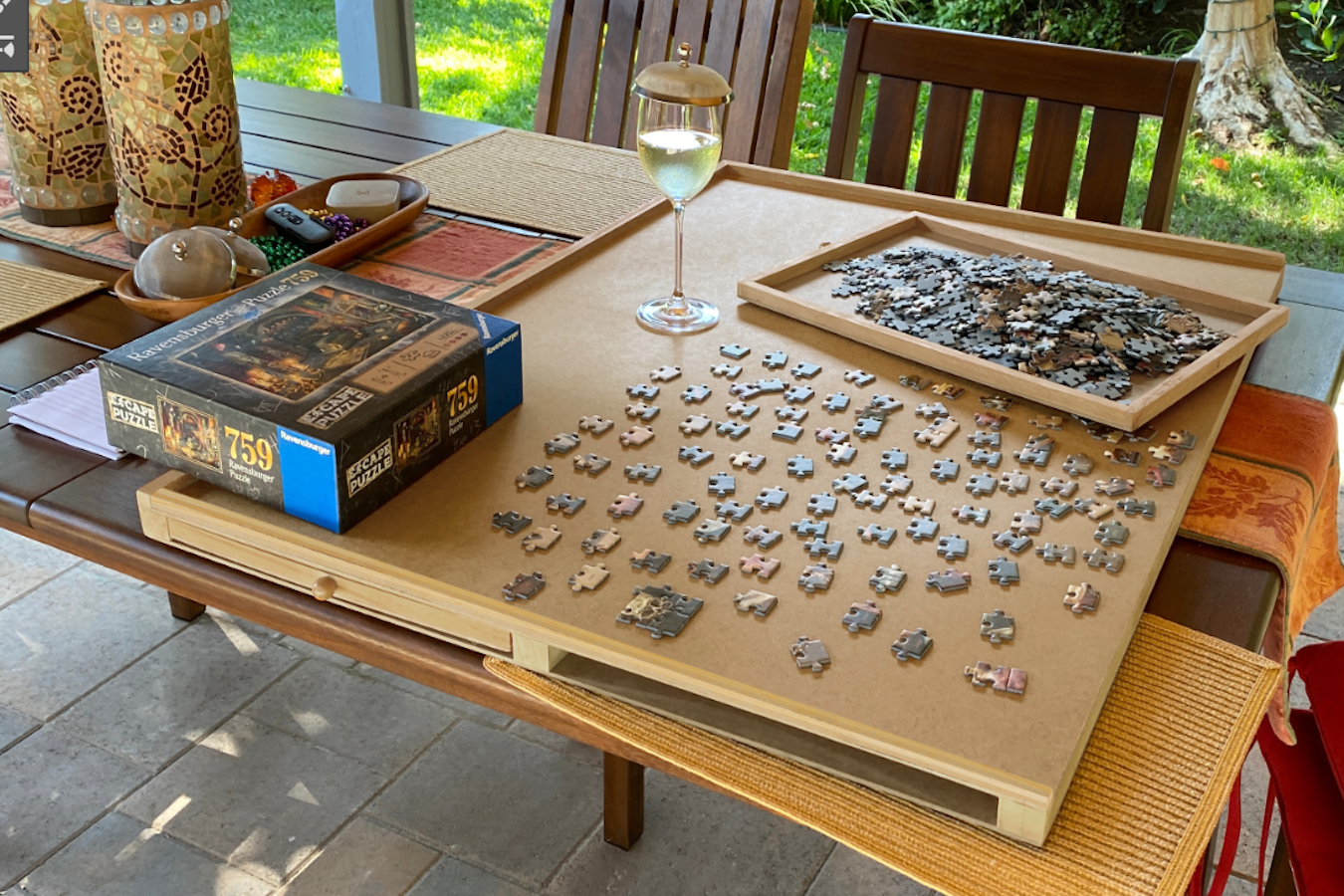 Puzzelbord met opbergsysteem - 4 lades - 1000 stukjes