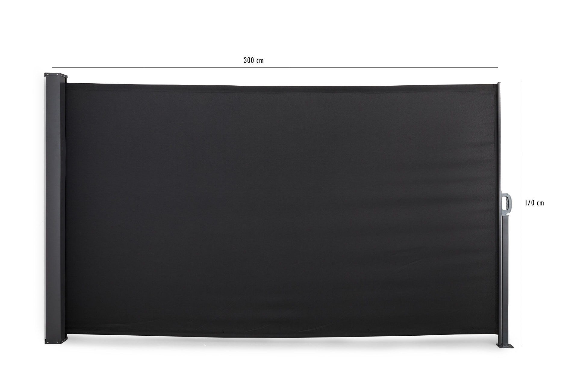 Outdoor Oprolbaar windscherm 170 x 300 cm