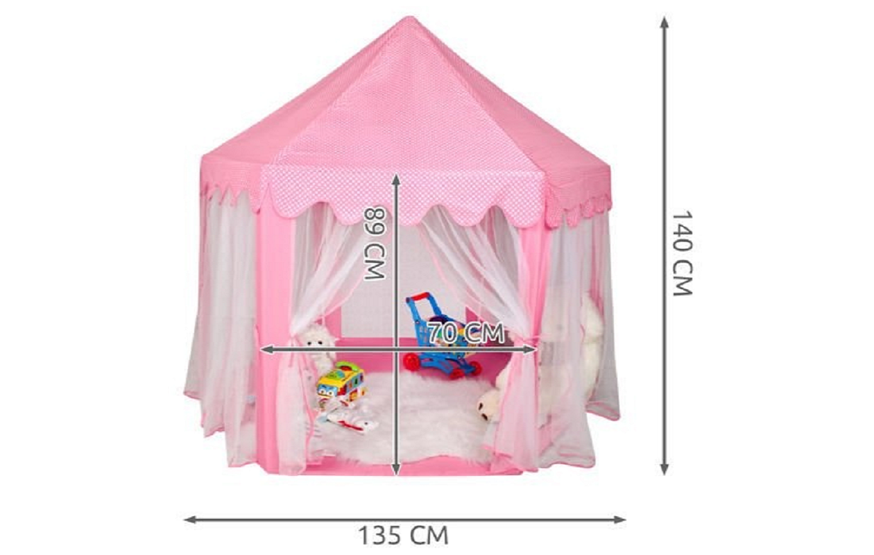 Speeltent voor Kinderen - Met Bodem - Roze
