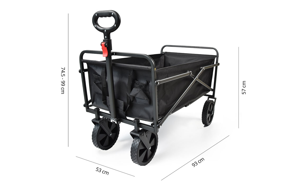 FlinQ Opvouwbare Bolderkar 100L