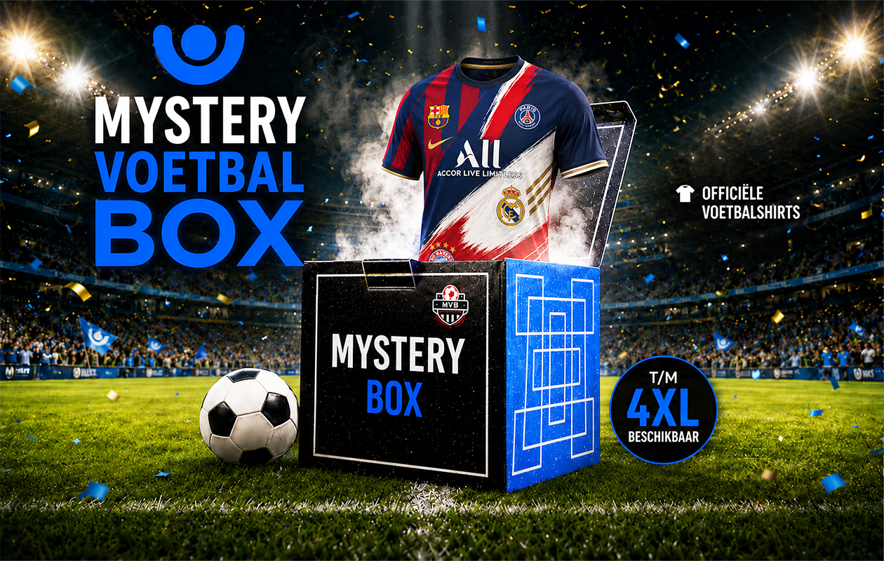 Exclusieve VakantieVeilingen Mystery Voetbal Box met een officieel voetbalshirt