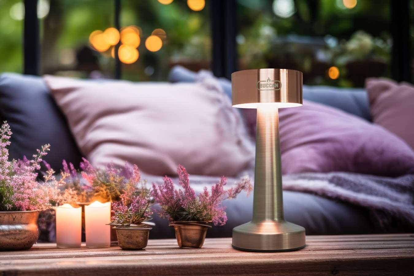 Tafellamp met 3 lichtstanden en touchpaneel