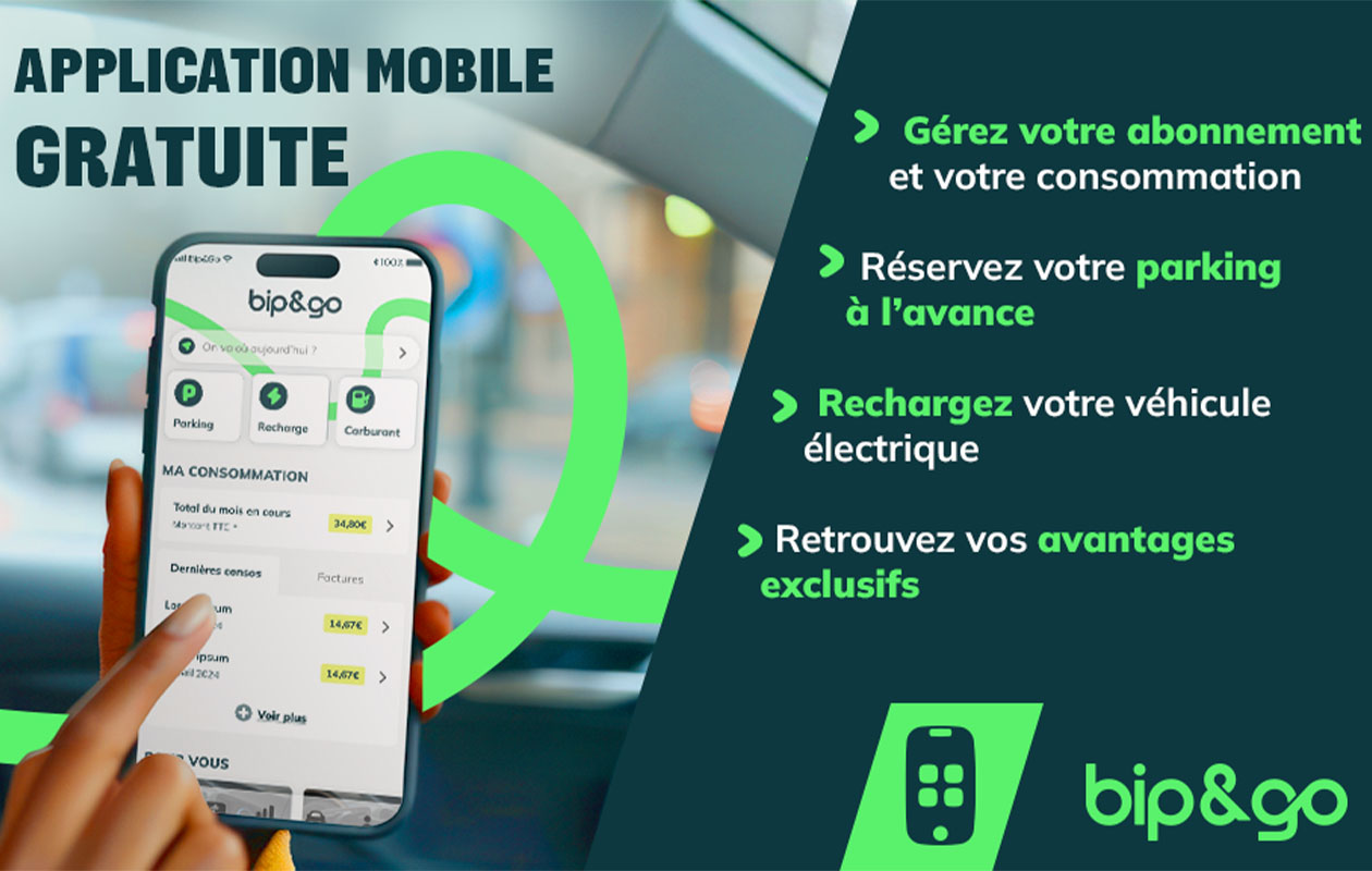Badge de télépéage Bip&Go avec abonnement de 12 mois