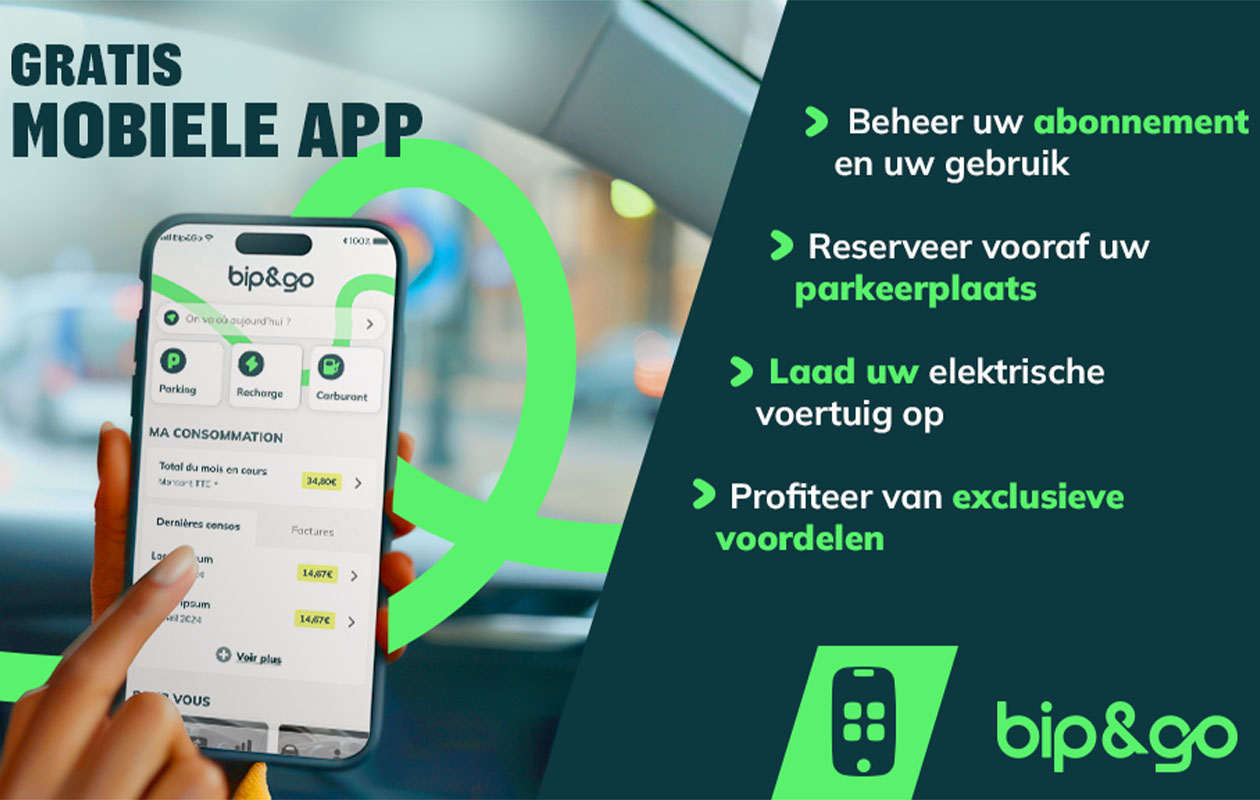 Bip&Go-tolbadge met 12 maanden abonnement
