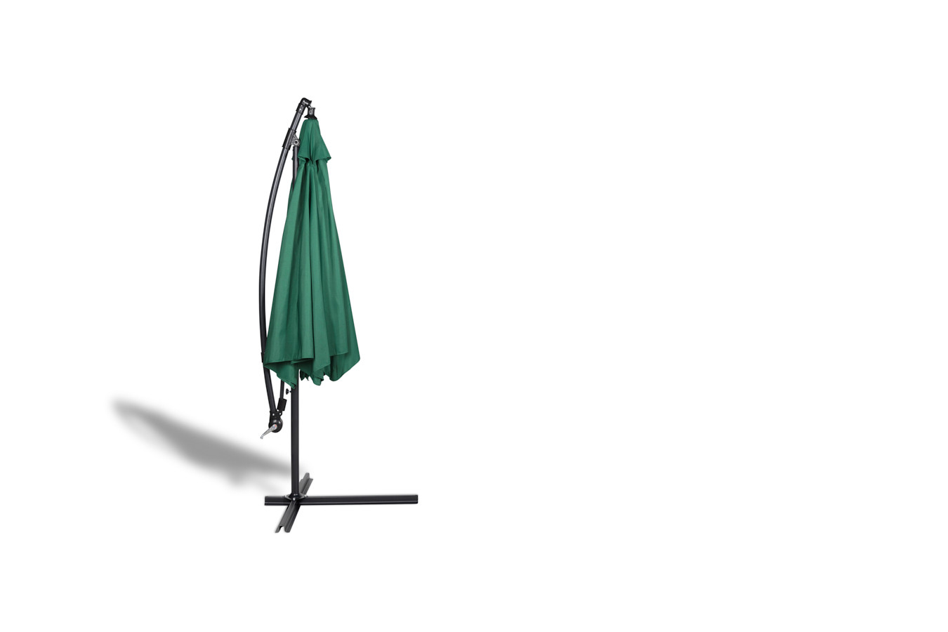 909 Outdoor hangende parasol met hoes - Donkergroen