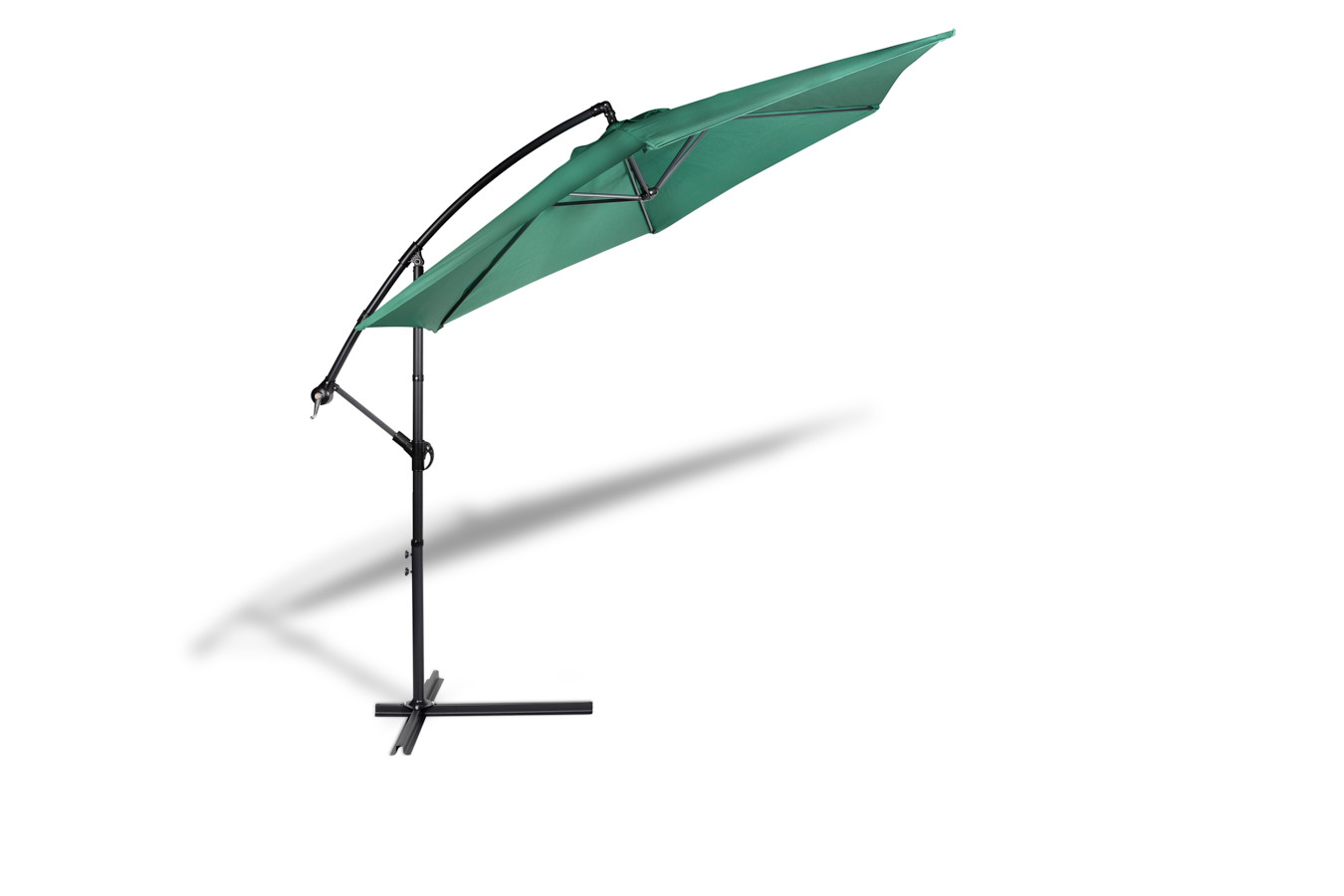 909 Outdoor hangende parasol met hoes - Donkergroen