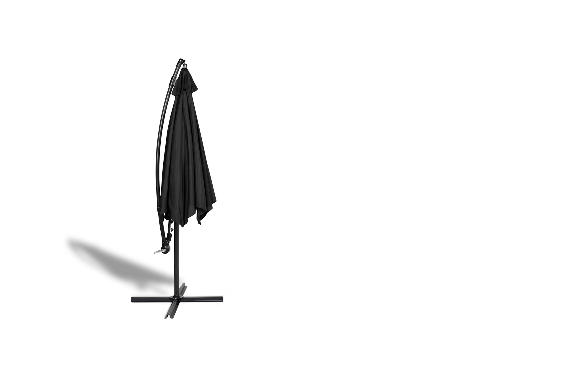 Hangende parasol met hoes