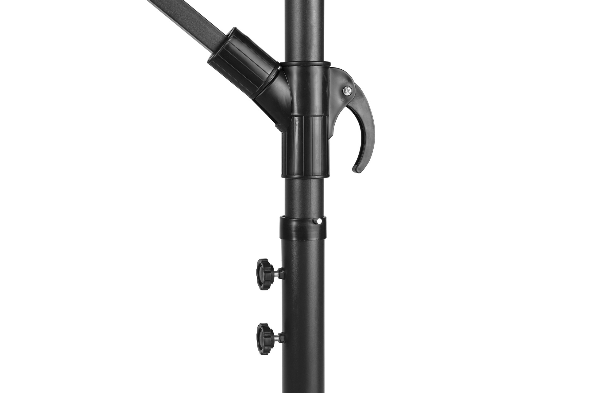 Hangende parasol met hoes