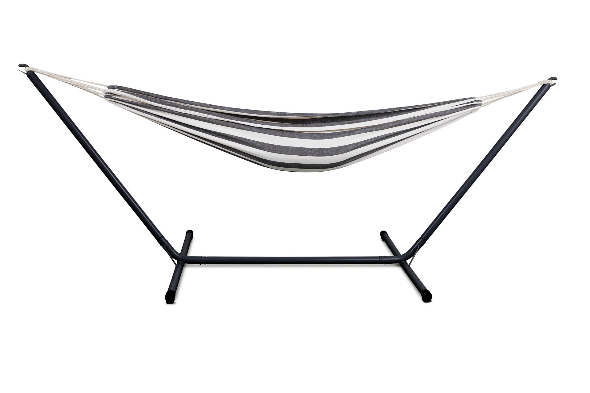 909 Outdoor Hangmat met standaard - zwart/wit