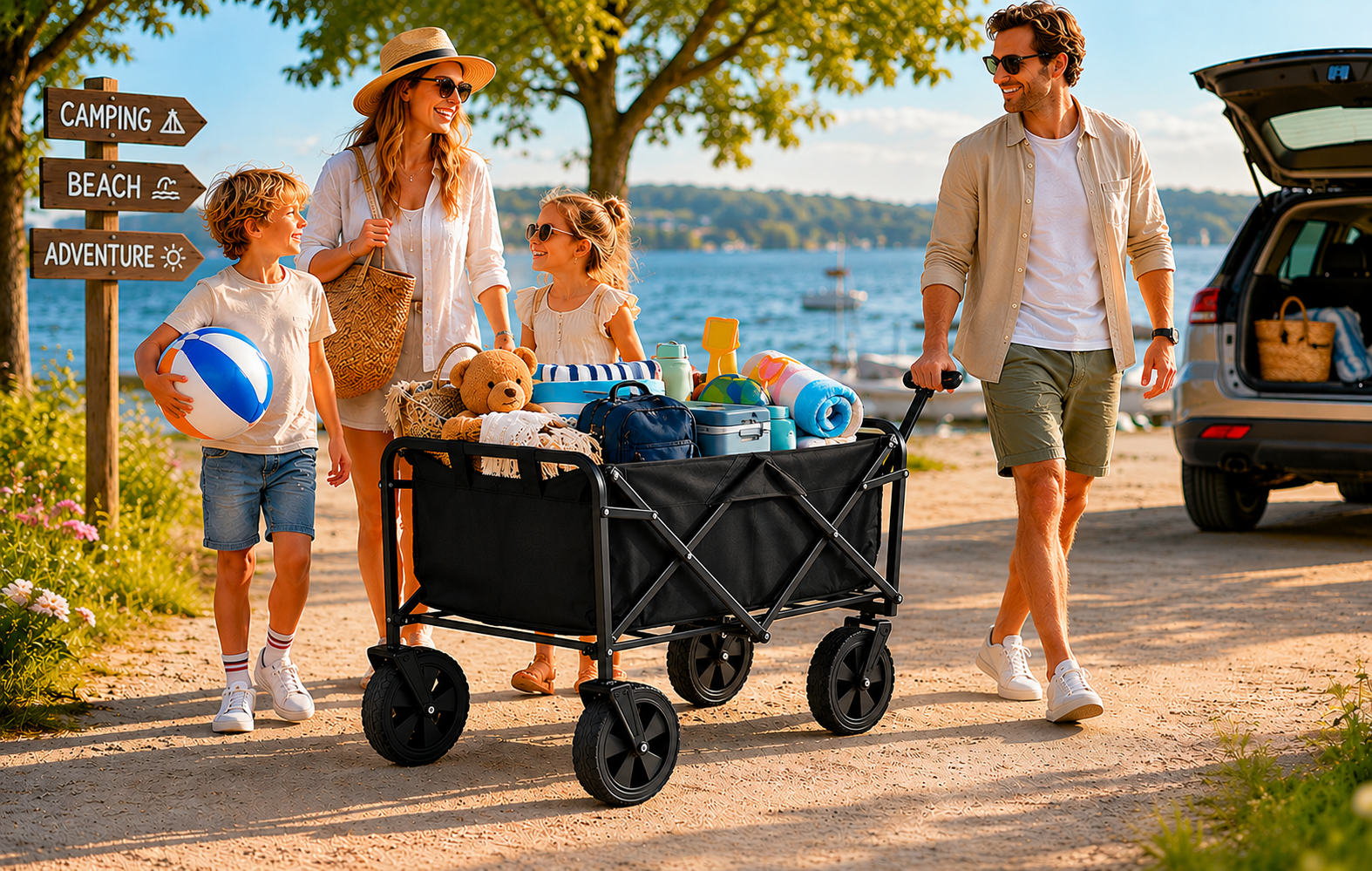 Outdoor opvouwbare bolderkar