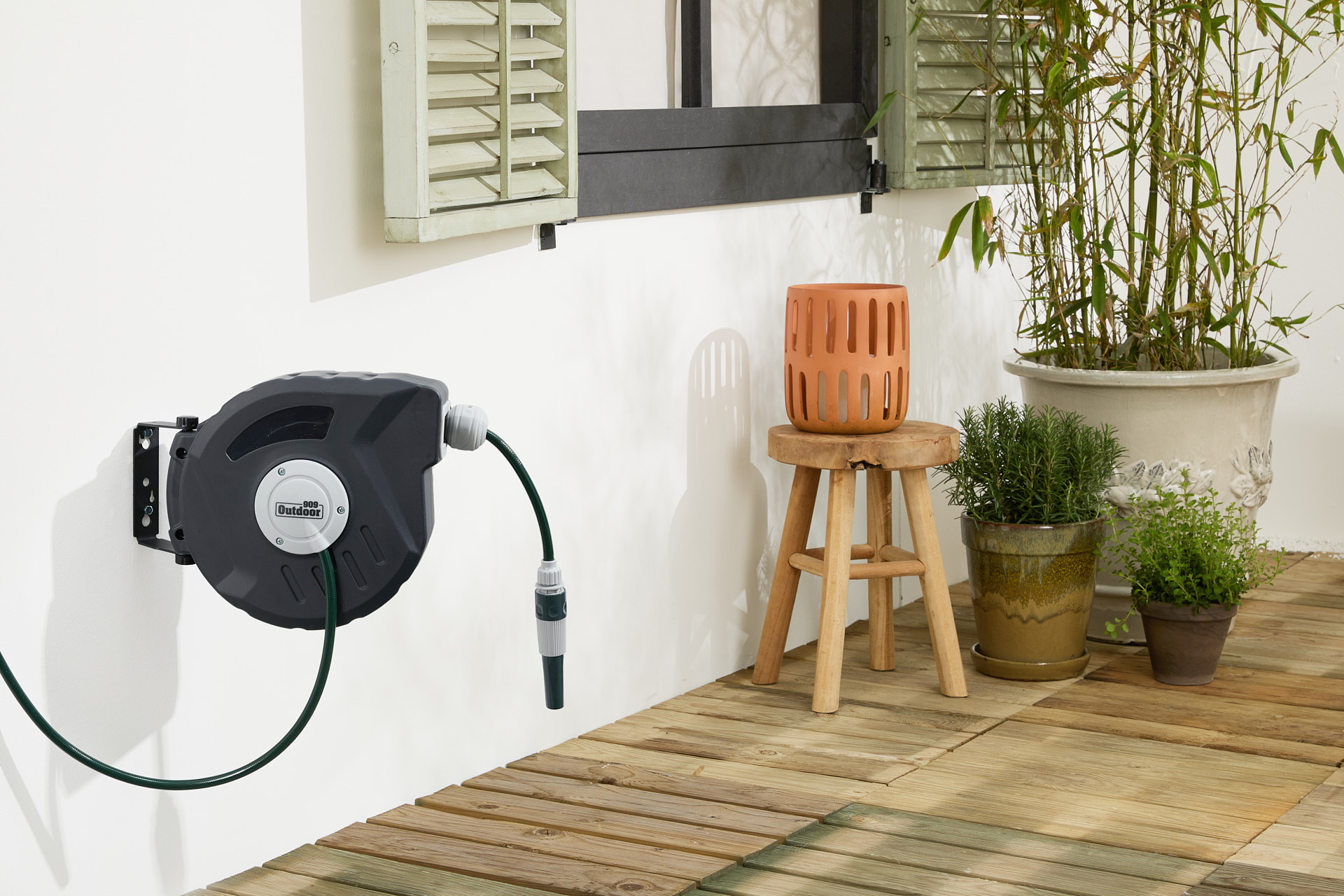 909 Outdoor Tuinslang met haspel - 10m