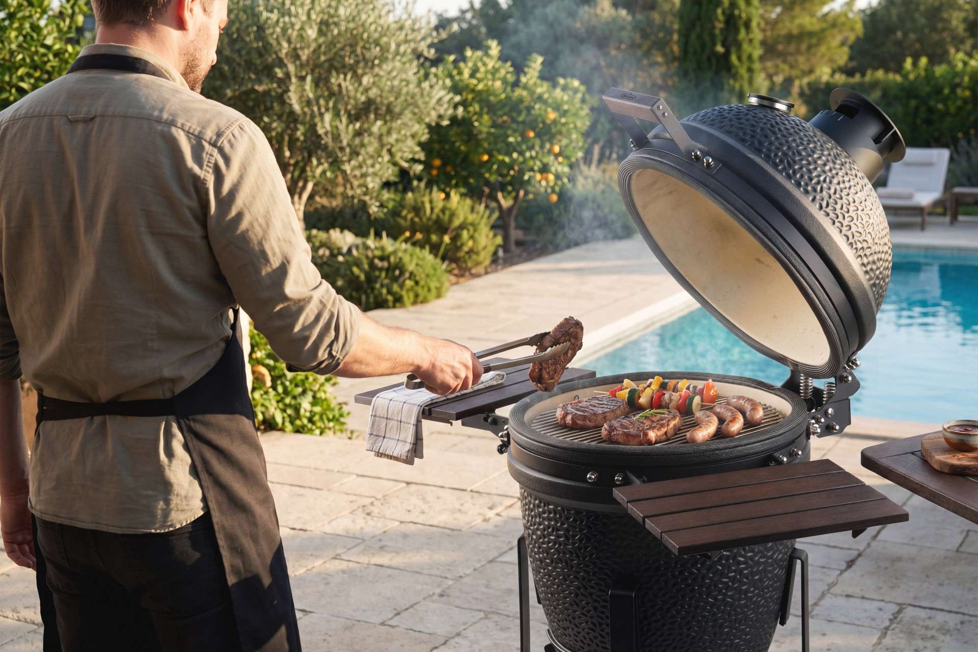 Buccan BBQ - Barbecue kamado - Série Epicure - 18" - Noir mat
