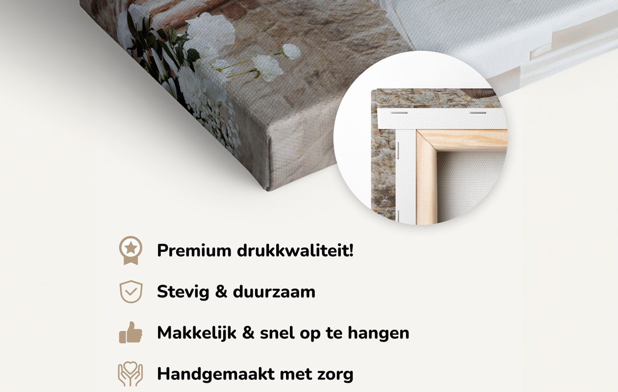 Buiten canvas 60x40 cm met eigen foto of design