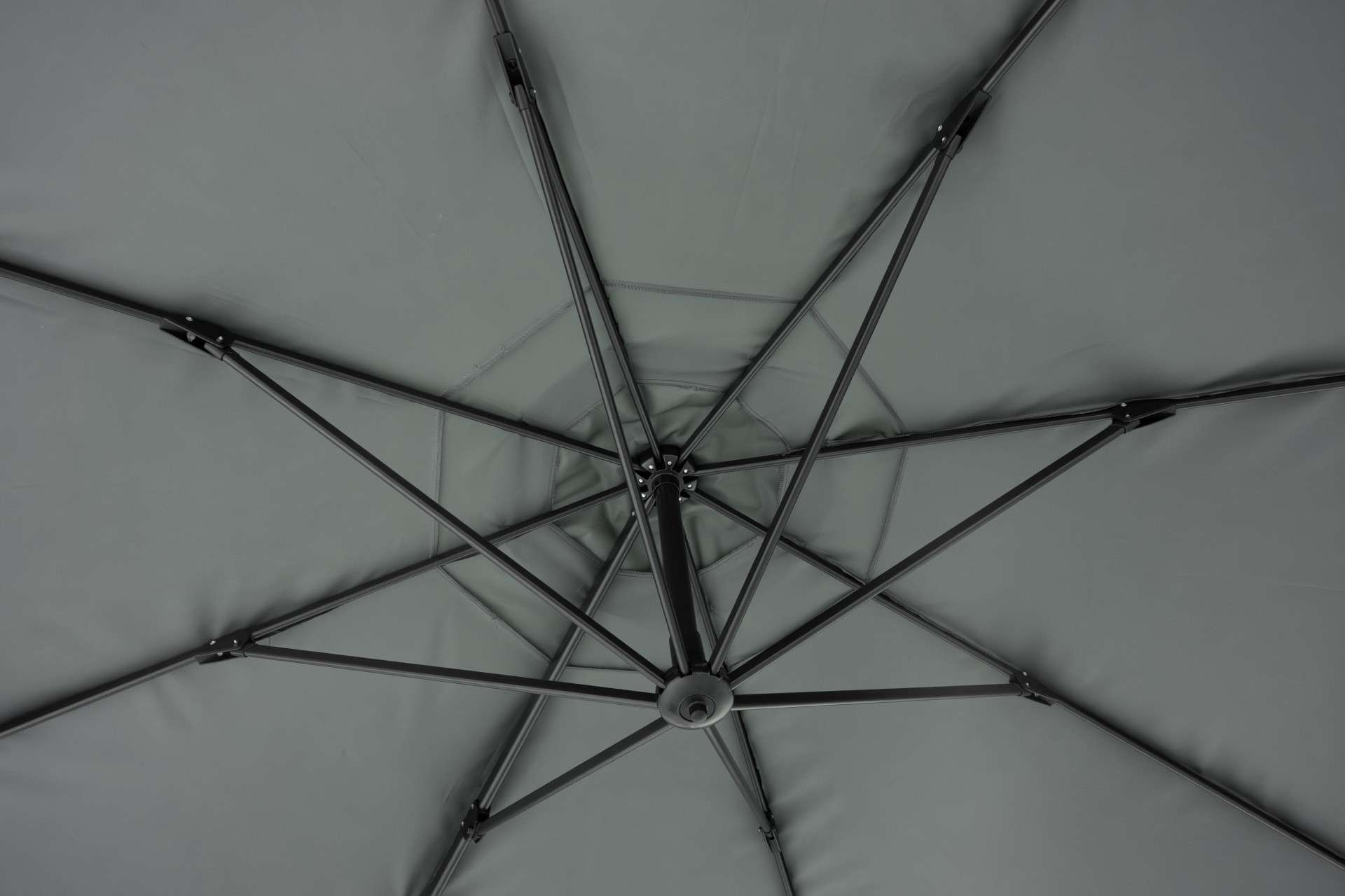 Feel Furniture - Parasol de luxe - Roma 4 x 4 mètres octogonal - Gris foncé