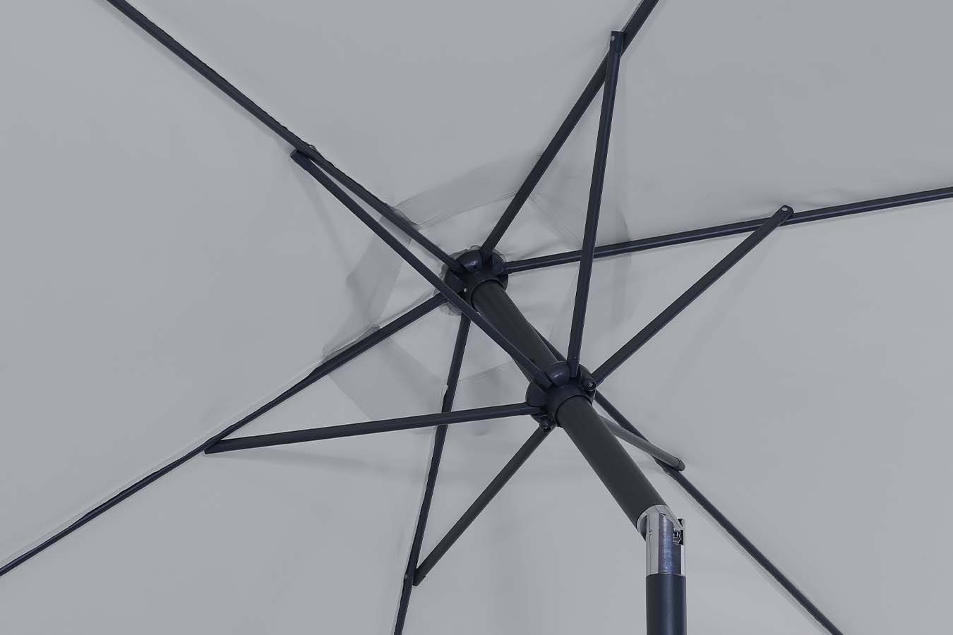 Feel furniture – Parasol – Kantelbaar – 3 meter – Lichtgrijs