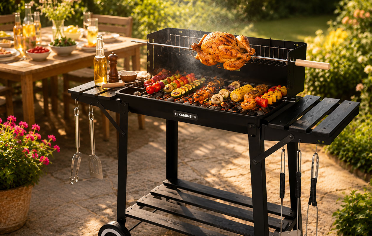 Kaminer Tuinbarbecue met Draaispit