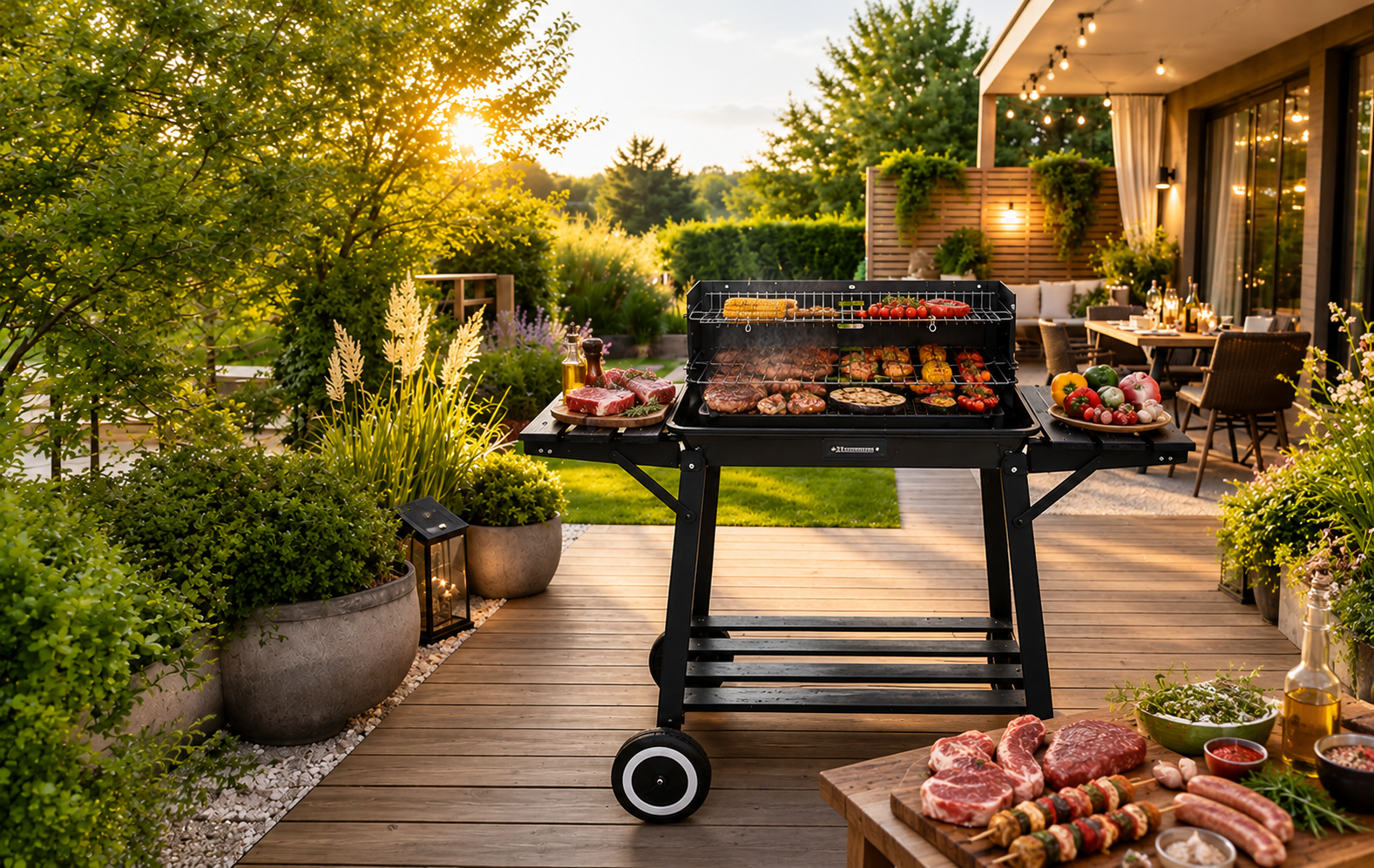 Kaminer Tuinbarbecue met Spit