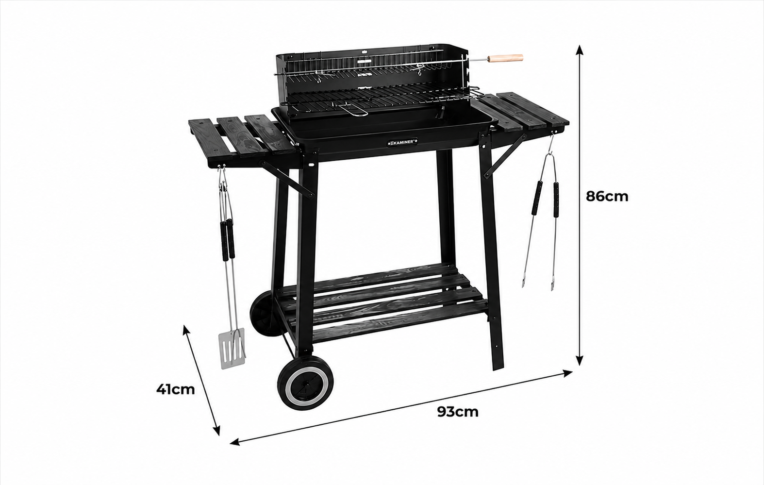 Kaminer Tuinbarbecue met Spit
