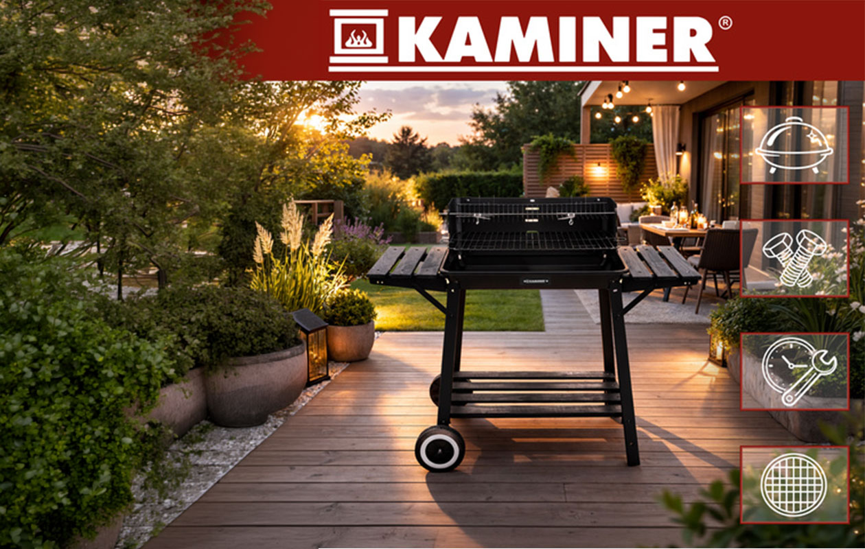 Kaminer Tuinbarbecue met Spit