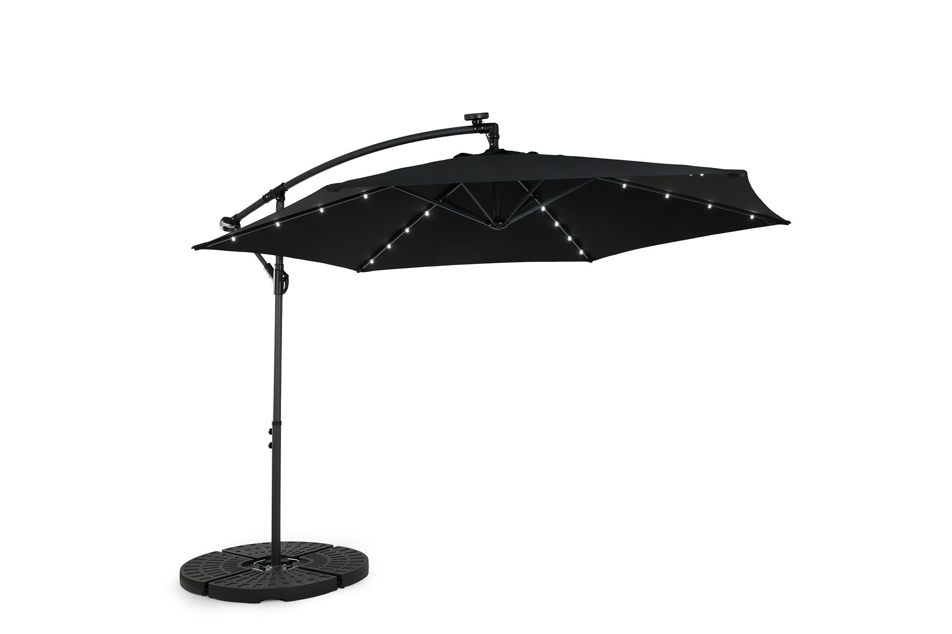 Lifa Garden Hangende parasol LED incl. hoes - Antraciet