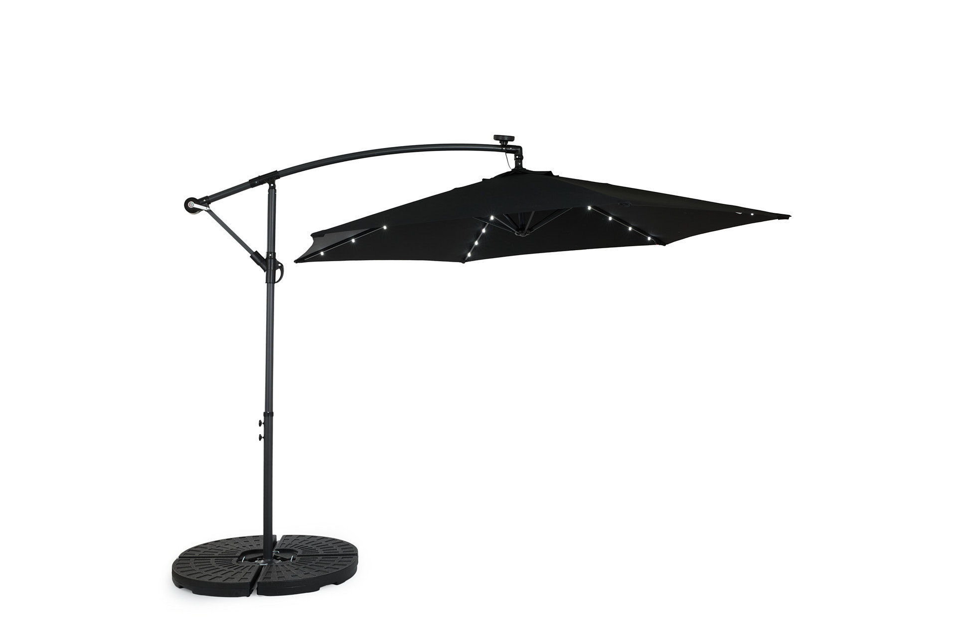 Lifa Garden Hangende parasol LED incl. hoes - Antraciet