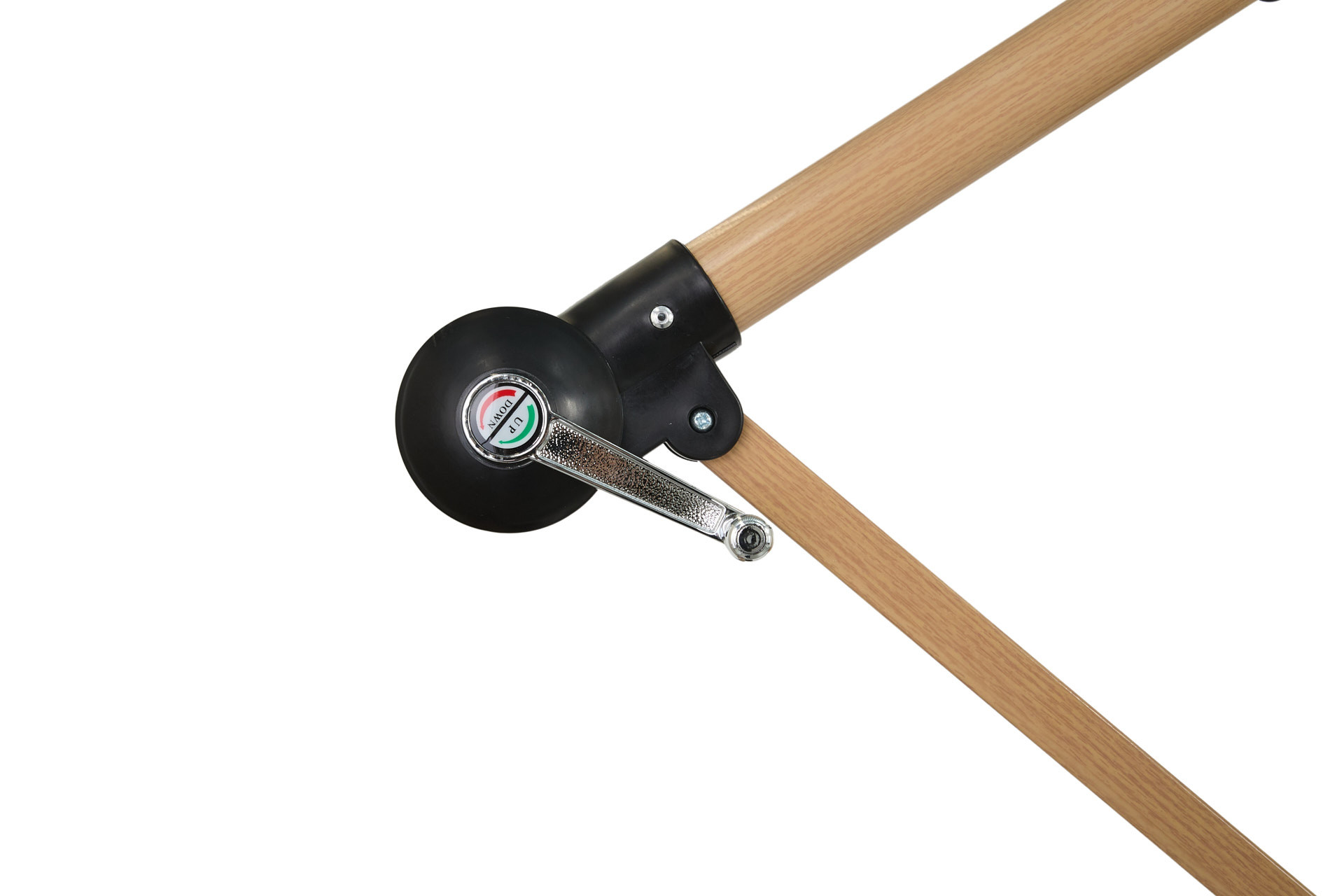 Hangende parasol met houtlook incl. hoes