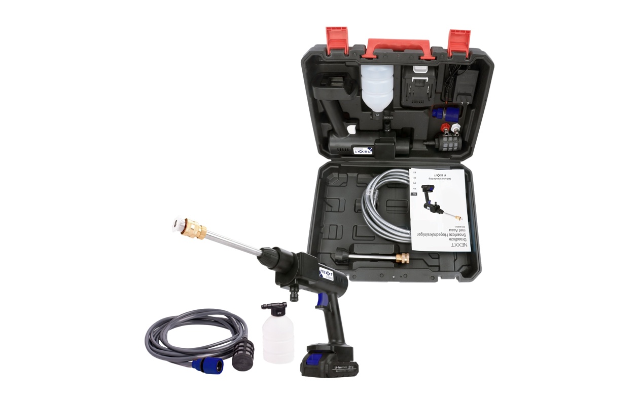 Nexxt - Snoerloze hogedrukreiniger (10 bar) Inclusief spuitmond