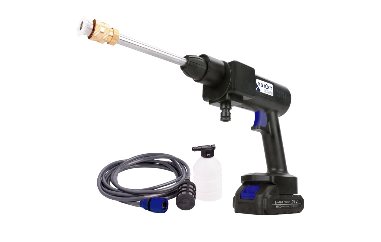 Nexxt - Snoerloze hogedrukreiniger (10 bar) Inclusief spuitmond