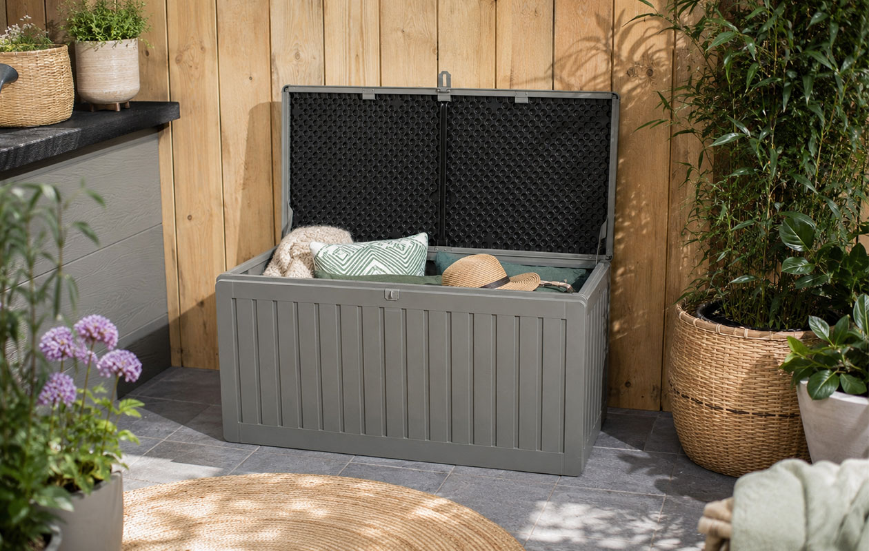 Premium Tuin Opbergbox 270L – Grijs