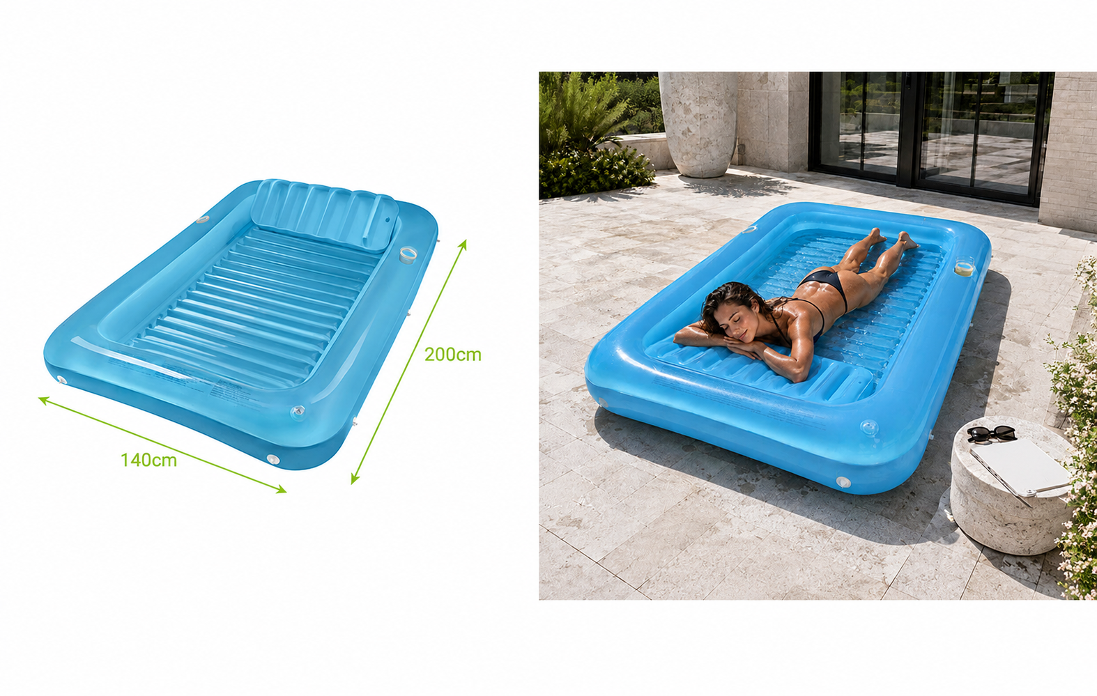 Matelas gonflable Trizand 210x140 cm