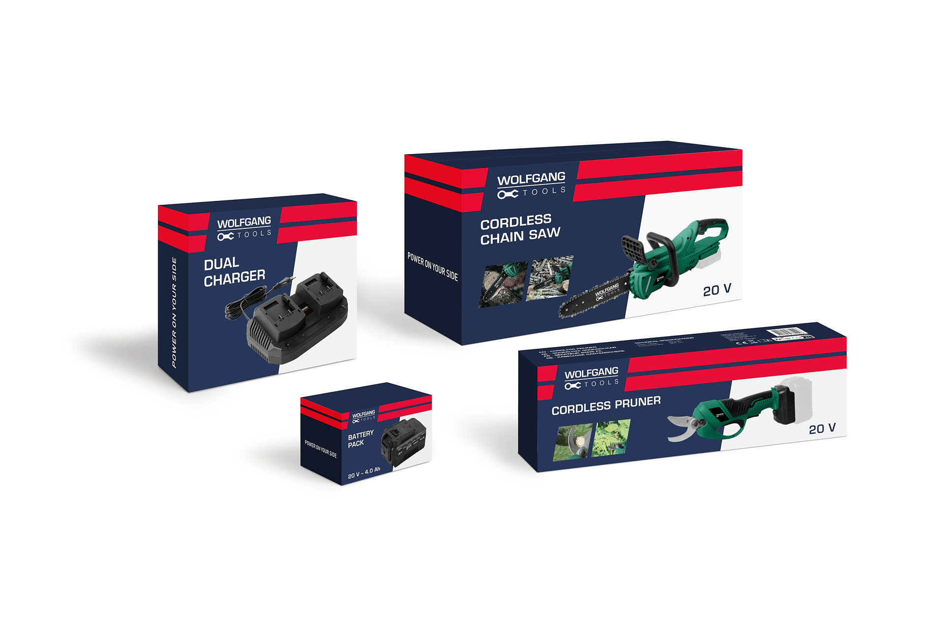 Wolfgang Accu Kettingzaag, Snoeischaar incl oplader & accu