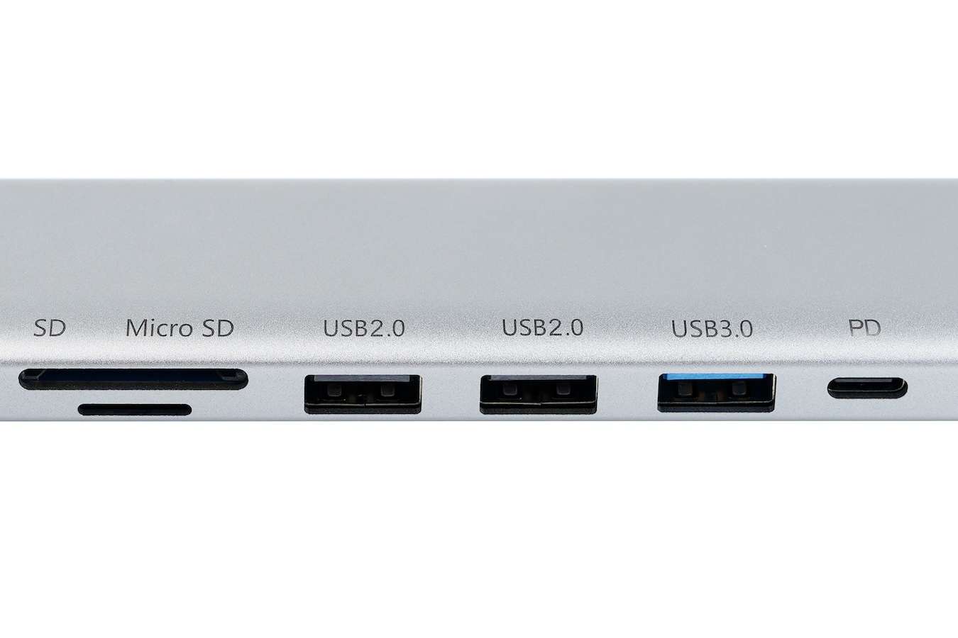 Universele Aluminium USB-C splitter - 7 in 1 - Space Grey