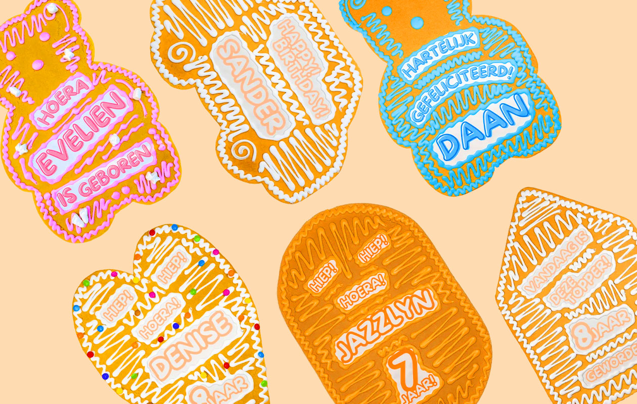 50% korting op een koek van Feestkoek.nl