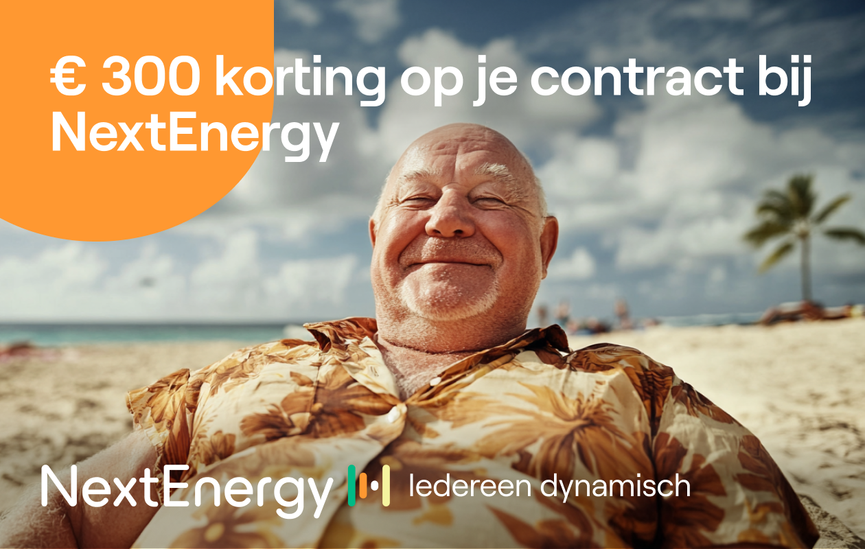 €300 korting op een Dynamisch Energie contract van NextEnergy!