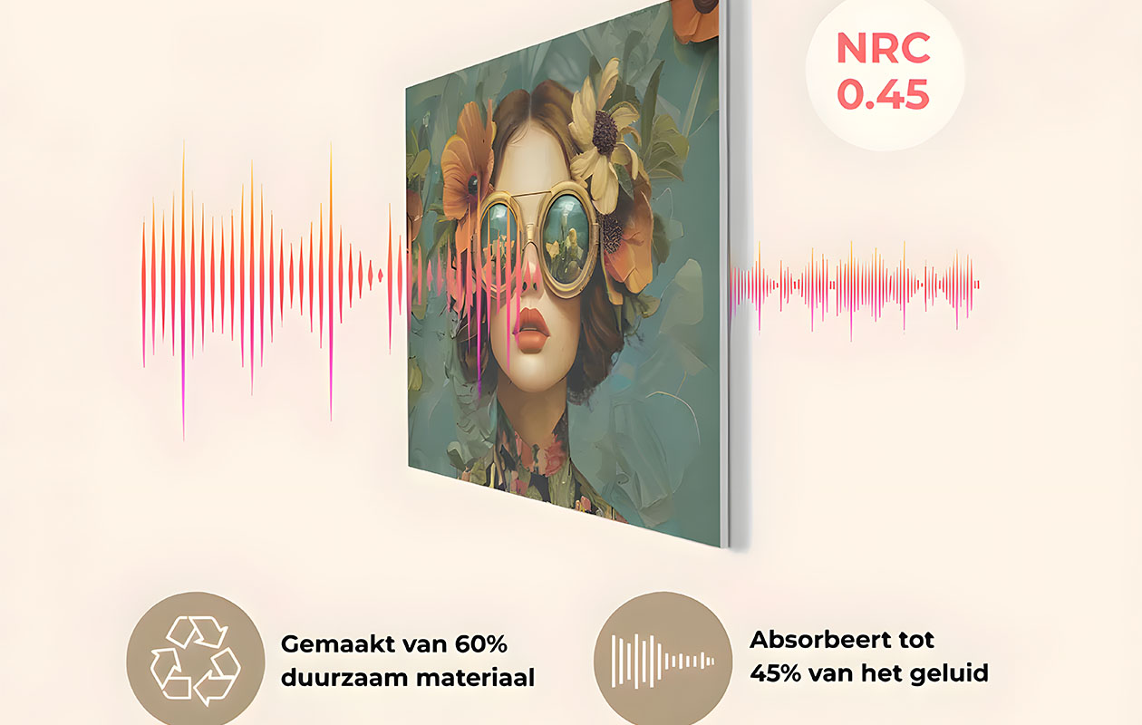 Ontvang €70 korting op een akoestisch paneel