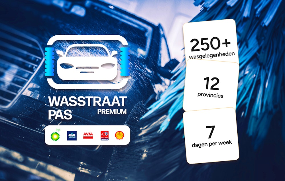 Premium carwash met Wasstraatpas (keuze uit 250+ locaties)