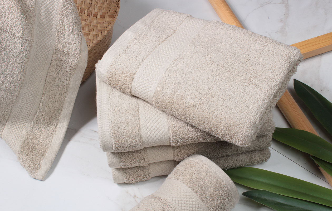 6-pack handdoek hotel collectie - 50x100 - taupe