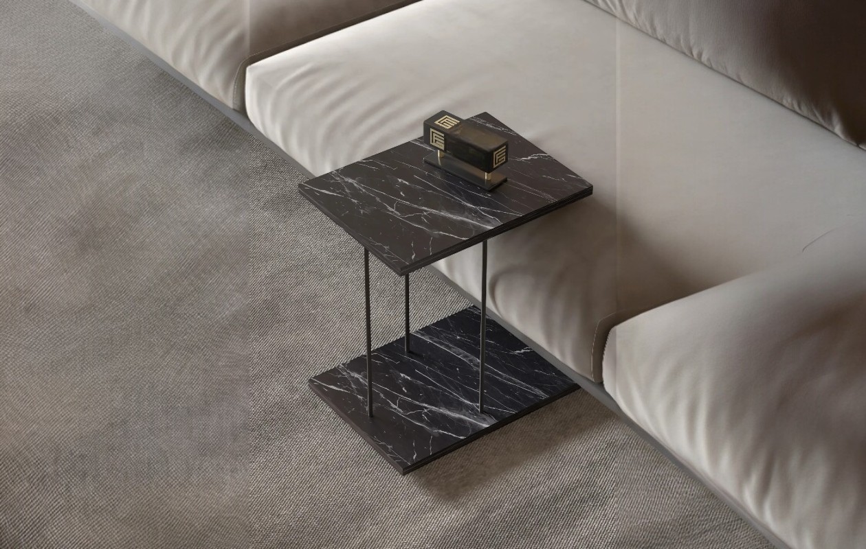 Artiva bijzettafel met wieltjes