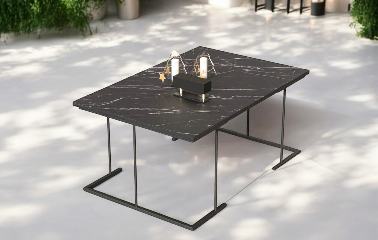 Table Basse Artiva Effet Marbre - Moderne et Élégante