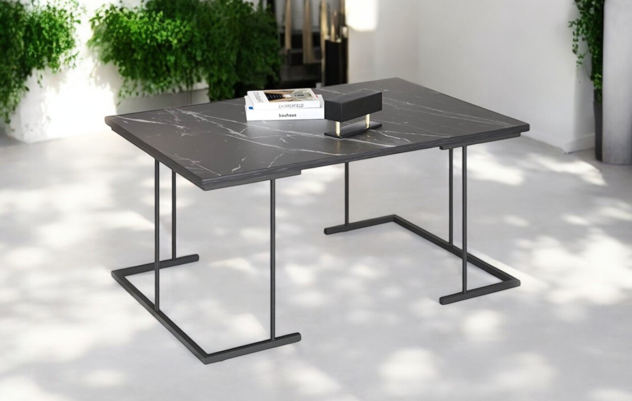 Table Basse Artiva Effet Marbre - Moderne et Élégante