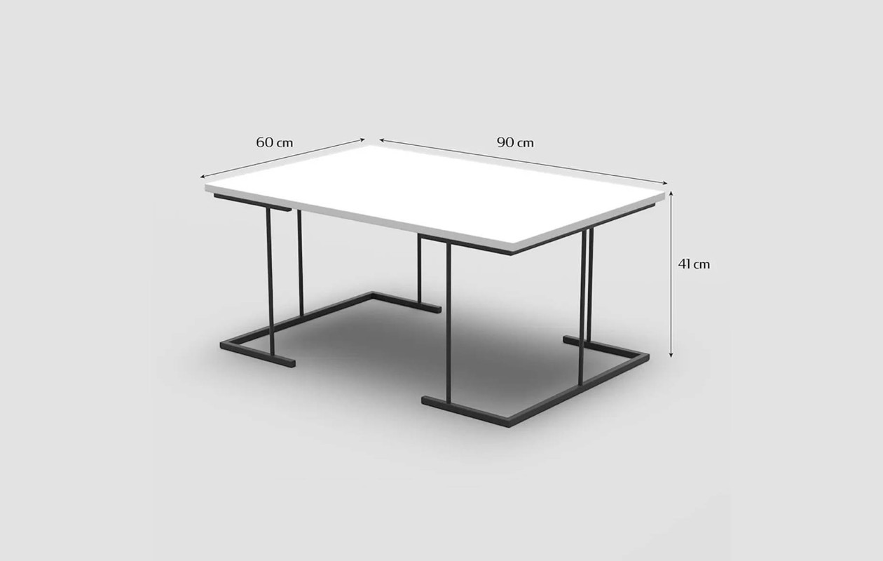 Table Basse Artiva Effet Marbre - Moderne et Élégante