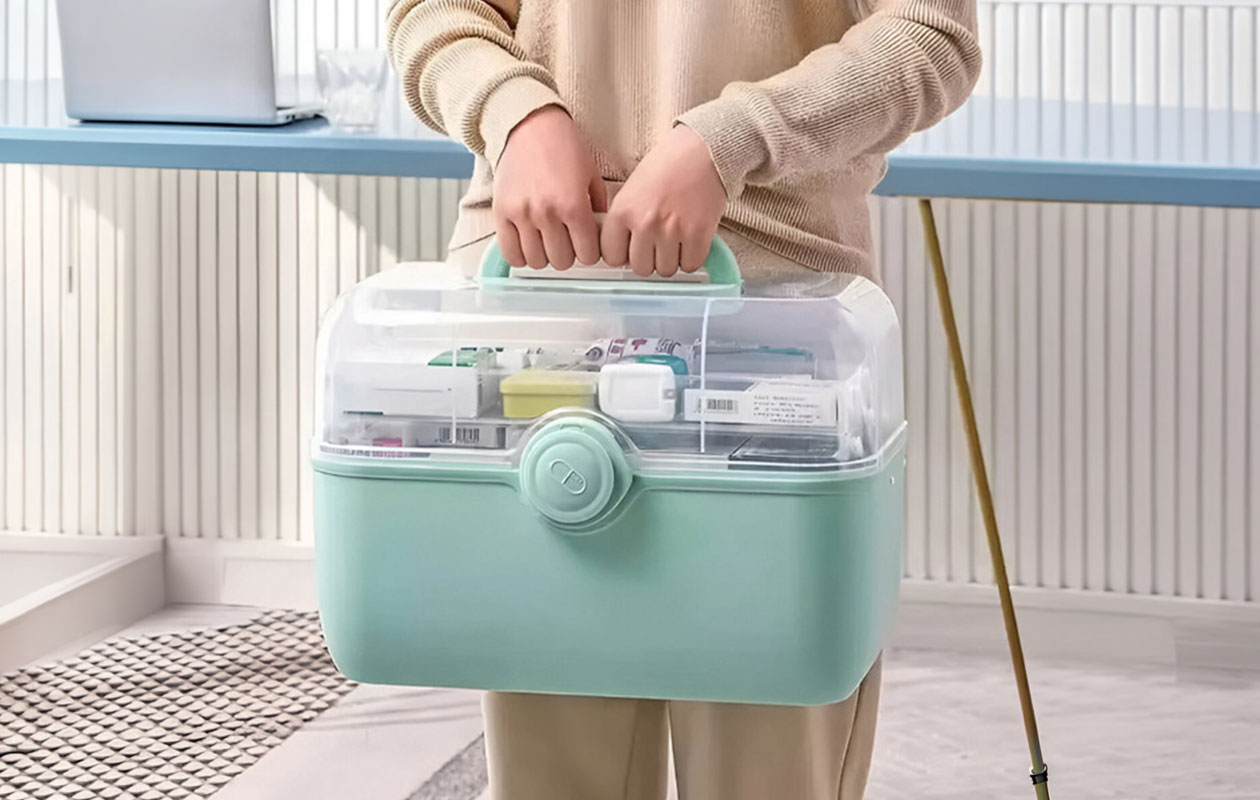 Boîte de rangement BOKSARA à plusieurs niveaux